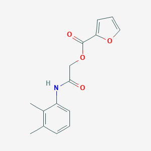 molecular formula C15H15NO4 B271263 2-(2,3-Dimethylanilino)-2-oxoethyl 2-furoate 