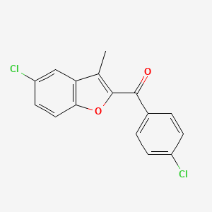 (5-Chloro-3-methyl-1-benzofuran-2-yl)(4-chlorophenyl)methanone