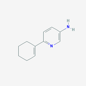 molecular formula C11H14N2 B2712634 6-(环己-1-烯-1-基)吡啶-3-胺 CAS No. 1159821-24-5