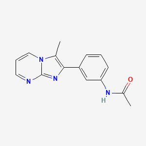 molecular formula C15H14N4O B2712636 N-(3-(3-methylimidazo[1,2-a]pyrimidin-2-yl)phenyl)acetamide CAS No. 862811-52-7