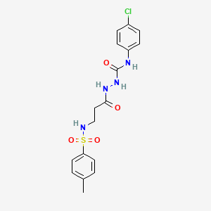 N-{[(4-chlorophenyl)carbamoyl]amino}-3-(4-methylbenzenesulfonamido)propanamide