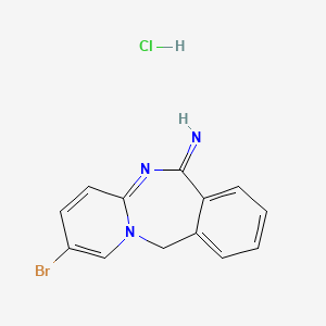 14-Bromo-1,10-diazatricyclo[9.4.0.0,3,8]pentadeca-3,5,7,10,12,14-hexaen-9-imine hydrochloride