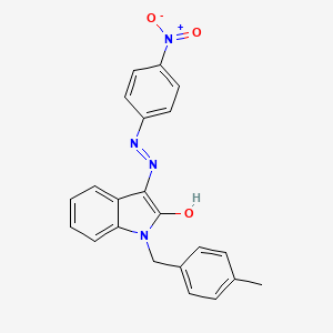 1-(4-methylbenzyl)-1H-indole-2,3-dione 3-[N-(4-nitrophenyl)hydrazone]