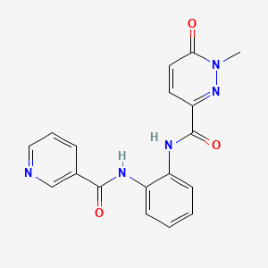 1-methyl-N-(2-(nicotinamido)phenyl)-6-oxo-1,6-dihydropyridazine-3-carboxamide