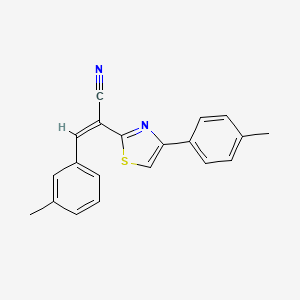 (Z)-3-(m-tolyl)-2-(4-(p-tolyl)thiazol-2-yl)acrylonitrile