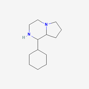 molecular formula C13H24N2 B2712665 1-Cyclohexyloctahydropyrrolo[1,2-a]pyrazine CAS No. 155206-41-0