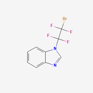 molecular formula C9H5BrF4N2 B2712667 1-(2-bromo-1,1,2,2-tetrafluoroethyl)-1H-benzimidazole CAS No. 900534-72-7