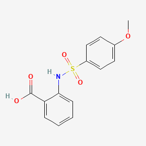 molecular formula C14H13NO5S B2712669 2-(4-甲氧基苯磺酰氨基)苯甲酸 CAS No. 38957-44-7