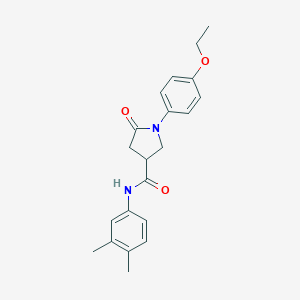 molecular formula C21H24N2O3 B271267 N-(3,4-dimethylphenyl)-1-(4-ethoxyphenyl)-5-oxopyrrolidine-3-carboxamide 