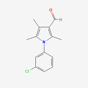 1-(3-chlorophenyl)-2,4,5-trimethyl-1H-pyrrole-3-carbaldehyde
