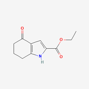 molecular formula C11H13NO3 B2712687 乙酸-4-氧代-4,5,6,7-四氢-1H-吲哚-2-基 CAS No. 1142816-66-7
