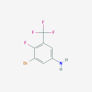 molecular formula C7H4BrF4N B2712695 3-Bromo-4-fluoro-5-(trifluoromethyl)aniline CAS No. 1233026-11-3