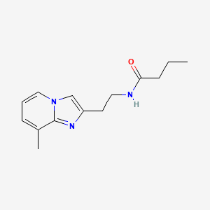 molecular formula C14H19N3O B2712699 N-(2-(8-methylimidazo[1,2-a]pyridin-2-yl)ethyl)butyramide CAS No. 868978-15-8
