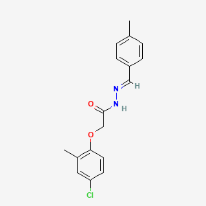 molecular formula C17H17ClN2O2 B2712710 (E)-2-(4-chloro-2-methylphenoxy)-N'-(4-methylbenzylidene)acetohydrazide CAS No. 51496-77-6