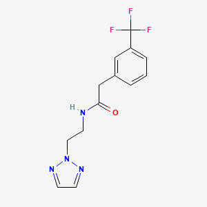 molecular formula C13H13F3N4O B2712713 N-(2-(2H-1,2,3-三唑-2-基)乙基)-2-(3-(三氟甲基)苯基)乙酰胺 CAS No. 2097889-16-0