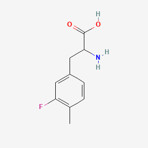 molecular formula C10H12FNO2 B2712731 3-氟-4-甲基-DL-苯丙氨酸 CAS No. 174732-59-3
