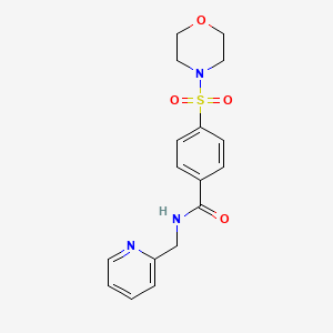 molecular formula C17H19N3O4S B2712742 4-(morpholinosulfonyl)-N-(pyridin-2-ylmethyl)benzamide CAS No. 919052-68-9