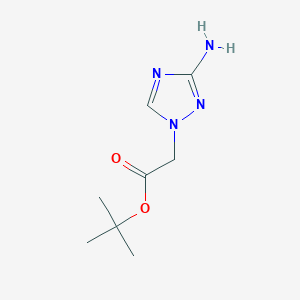 molecular formula C8H14N4O2 B2712744 叔丁基 2-(3-氨基-1H-1,2,4-三唑-1-基)乙酸酯 CAS No. 1247788-39-1
