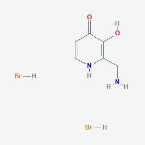 2-(Aminomethyl)-3-hydroxy-1H-pyridin-4-one;dihydrobromide