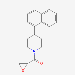 (4-Naphthalen-1-ylpiperidin-1-yl)-(oxiran-2-yl)methanone