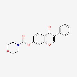 molecular formula C20H17NO5 B2712759 4-oxo-3-phenyl-4H-chromen-7-yl morpholine-4-carboxylate CAS No. 618390-85-5