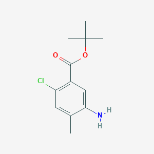molecular formula C12H16ClNO2 B2712787 Tert-butyl 5-amino-2-chloro-4-methylbenzoate CAS No. 2248405-62-9