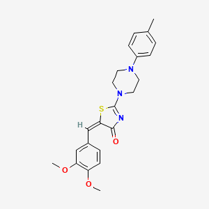 (E)-5-(3,4-dimethoxybenzylidene)-2-(4-(p-tolyl)piperazin-1-yl)thiazol-4(5H)-one