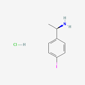 molecular formula C8H11ClIN B2712789 (R)-1-(4-Iodophenyl)ethanamine hydrochloride CAS No. 1246649-06-8; 56639-48-6