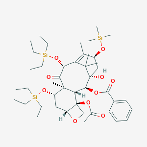 B027128 7,10-Bis[O-(triethylsilyl)]-10-deacetyl-13-O-trimethylsilyl Baccatin III CAS No. 159383-93-4