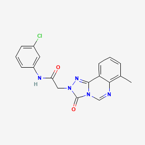 molecular formula C18H14ClN5O2 B2712814 N-(3-chlorophenyl)-2-(7-methyl-3-oxo-[1,2,4]triazolo[4,3-c]quinazolin-2(3H)-yl)acetamide CAS No. 1206988-53-5