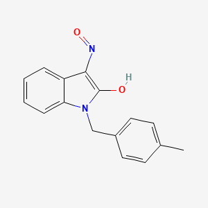molecular formula C16H14N2O2 B2712819 1-(4-甲基苯甲基)-1H-吲哚-2,3-二酮 3-羟胺 CAS No. 303149-17-9