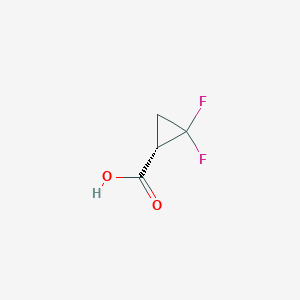 molecular formula C4H4F2O2 B2712838 (1S)-2,2-difluorocyclopropane-1-carboxylic acid CAS No. 1883301-82-3
