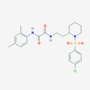 N1-(2-(1-((4-chlorophenyl)sulfonyl)piperidin-2-yl)ethyl)-N2-(2,4-dimethylphenyl)oxalamide