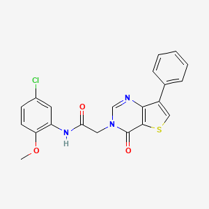 N-(5-chloro-2-methoxyphenyl)-2-(4-oxo-7-phenylthieno[3,2-d]pyrimidin-3(4H)-yl)acetamide