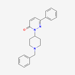 molecular formula C22H23N3O B2712861 2-(1-Benzylpiperidin-4-yl)-6-phenylpyridazin-3-one CAS No. 2379978-58-0