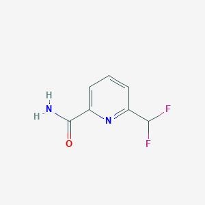 molecular formula C7H6F2N2O B2712863 6-(二氟甲基)吡啶-2-甲酰胺 CAS No. 1805193-36-5