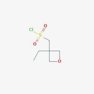 molecular formula C6H11ClO3S B2712864 (3-Ethyloxetan-3-yl)methanesulfonyl chloride CAS No. 2169581-48-8