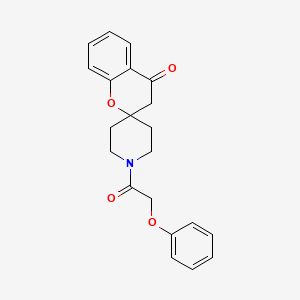molecular formula C21H21NO4 B2712899 1'-(2-Phenoxyacetyl)spiro[chroman-2,4'-piperidin]-4-one CAS No. 887467-18-7