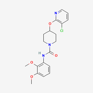 molecular formula C19H22ClN3O4 B2712901 4-((3-chloropyridin-2-yl)oxy)-N-(2,3-dimethoxyphenyl)piperidine-1-carboxamide CAS No. 1448075-28-2