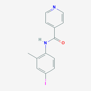 molecular formula C13H11IN2O B271291 N-(4-iodo-2-methylphenyl)pyridine-4-carboxamide 