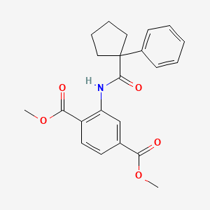 Methyl 4-(methoxycarbonyl)-3-((phenylcyclopentyl)carbonylamino)benzoate