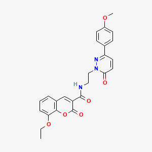 8-ethoxy-N-(2-(3-(4-methoxyphenyl)-6-oxopyridazin-1(6H)-yl)ethyl)-2-oxo-2H-chromene-3-carboxamide