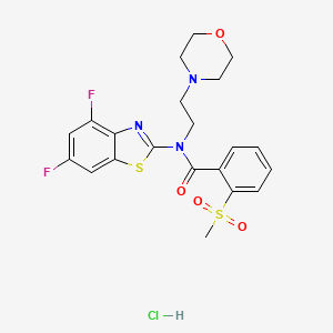 N-(4,6-difluorobenzo[d]thiazol-2-yl)-2-(methylsulfonyl)-N-(2-morpholinoethyl)benzamide hydrochloride