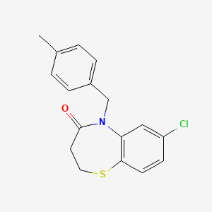 7-chloro-5-(4-methylbenzyl)-2,3-dihydro-1,5-benzothiazepin-4(5H)-one