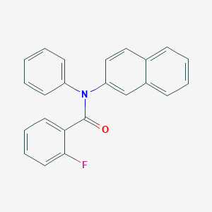 molecular formula C23H16FNO B271294 2-fluoro-N-(2-naphthyl)-N-phenylbenzamide 