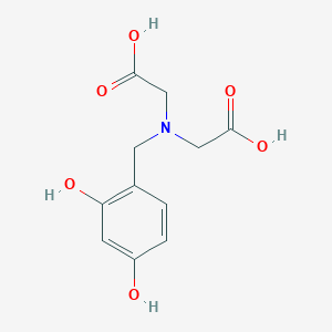 molecular formula C11H13NO6 B2712940 [Carboxymethyl-(2,4-dihydroxybenzyl)amino]acetic acid CAS No. 337493-89-7