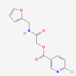 [N-(2-furylmethyl)carbamoyl]methyl 6-chloropyridine-3-carboxylate