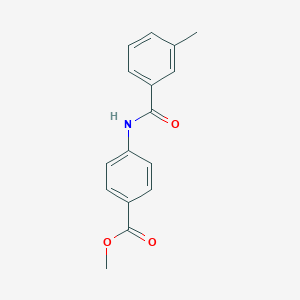 molecular formula C16H15NO3 B271296 Methyl 4-[(3-methylbenzoyl)amino]benzoate 