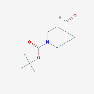 molecular formula C12H19NO3 B2712968 tert-Butyl 6-formyl-3-azabicyclo[4.1.0]heptane-3-carboxylate CAS No. 1892678-82-8