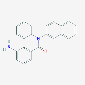 molecular formula C23H18N2O B271297 3-amino-N-(2-naphthyl)-N-phenylbenzamide 